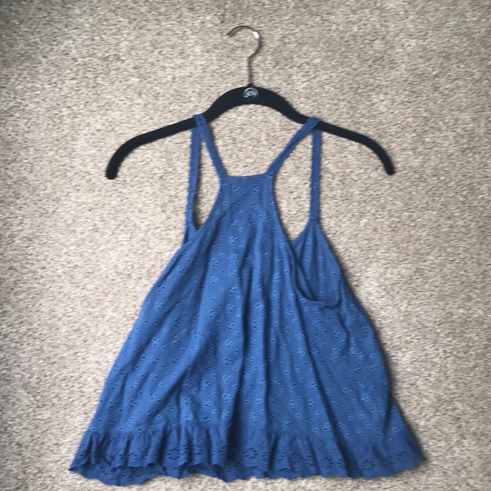 Blue Ruffle Tank - Picture 4 of 4